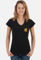 Damski T-Shirt: Samurai Żółty