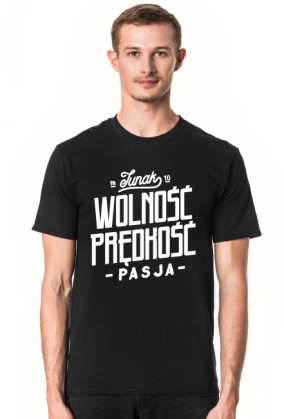 Koszulka Junak m10 dla motocyklisty Wolność Prędkość Pasja