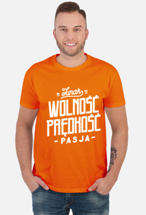 Koszulka Junak m10 dla motocyklisty Wolność Prędkość Pasja