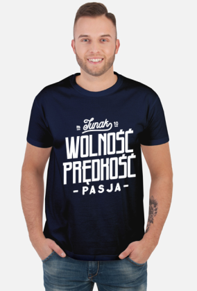 Koszulka Junak m10 dla motocyklisty Wolność Prędkość Pasja