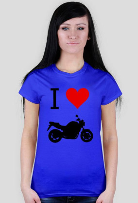 Koszulka I Love Motocykle Damska