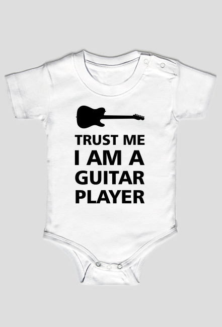 Trust me I am a guitar player - body dziecięce z nadrukiem