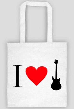 I love guitar - torba z nadrukiem