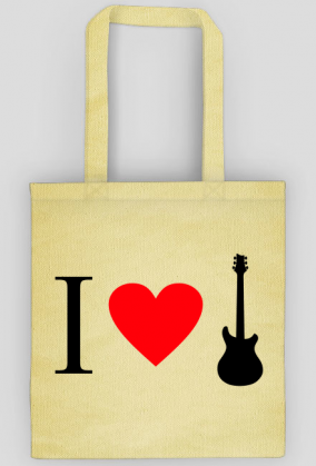 I love guitar - torba z nadrukiem