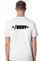 Koszulka T-shirt html BODY tag biała