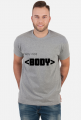 Koszulka T-shirt html BODY tag biała