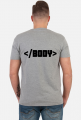 Koszulka T-shirt html BODY tag biała