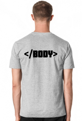 Koszulka T-shirt html BODY tag biała