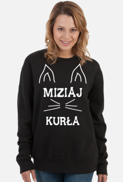 Miziaj kurła bluza czarna