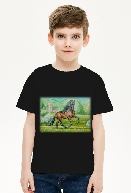 KOŃ GNIADY ANDALUZYJSKI- PRE -T-SHIRT