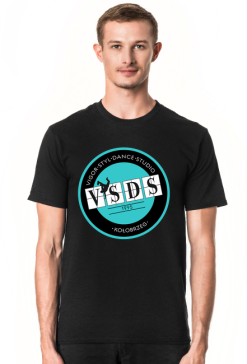 VSDS męska koszulka treningowa turkusowe logo