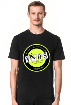VSDS męska koszulka treningowa żółte logo