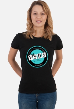 VSDS damska koszulka treningowa turkusowe logo