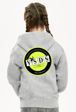 VSDS dziecięca bluza wyjazdowa żółte logo przód i tył