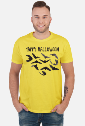 Happy Halloween - koszulka z nietoperzami