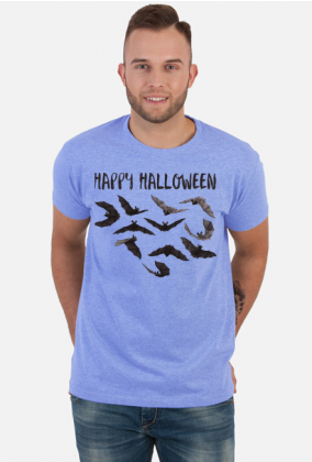 Happy Halloween - koszulka z nietoperzami