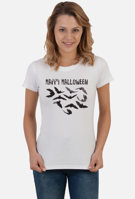 Happy Halloween - damski t-shirt na Halloween