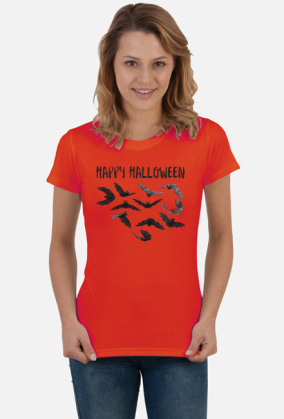 Happy Halloween - damski t-shirt na Halloween