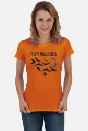 Happy Halloween - damski t-shirt na Halloween