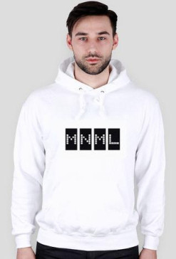 MNML - bluza z kapturem (biała)