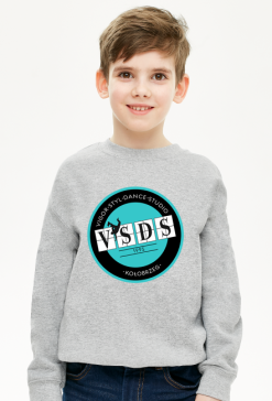 bluza VSDS dziecięca turkusowe logo