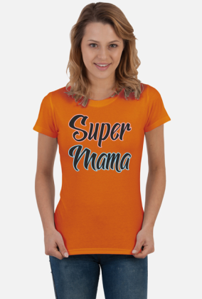 Super Mama - damska bluzka z nadrukiem