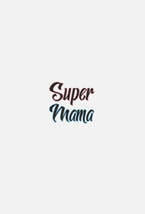Super Mama - damska bluzka z nadrukiem