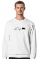 Linia życia - Motocykl (bluza męska klasyczna) cg