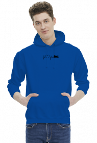 Linia życia - Motocykl (bluza męska kaptur) cg