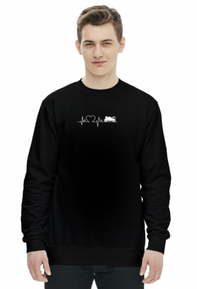 Linia życia - Motocykl (bluza męska klasyczna) jg