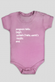 Body niemowlęce różowe program Hello World