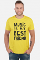 T-shirt MUSIC IS MY BEST FRIEND