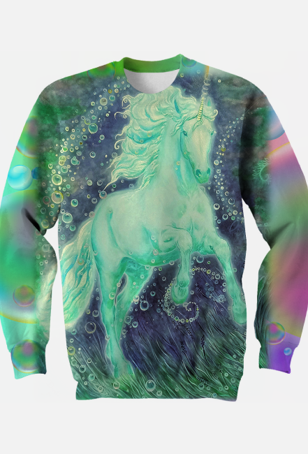 MISTYCZNY KOŃ  - JEDNOROŻEC KAIRAV - DH - BLUZA Z JEDNOROŻCEM - FULLPRINT NADRUK Z 2 STRON - UNICORN