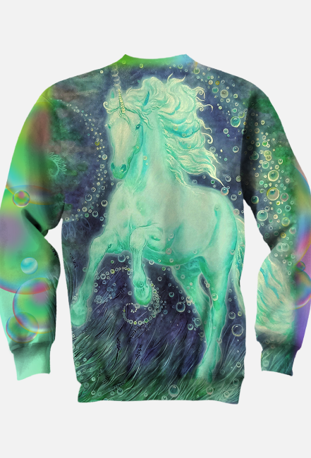 MISTYCZNY KOŃ  - JEDNOROŻEC KAIRAV - DH - BLUZA Z JEDNOROŻCEM - FULLPRINT NADRUK Z 2 STRON - UNICORN