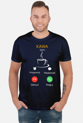 Kawa. Barista. Kawosz. Prezent dla Kawosza. Prezent dla Baristy. Koszulka kawa