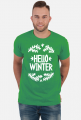 Napis Hello Winter - Boże Narodzenie - Wigilia - choinka - święta - męska koszulka