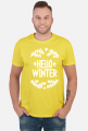 Napis Hello Winter - Boże Narodzenie - Wigilia - choinka - święta - męska koszulka