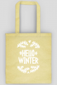 Napis Hello Winter - Boże Narodzenie - Wigilia - choinka - święta - torba