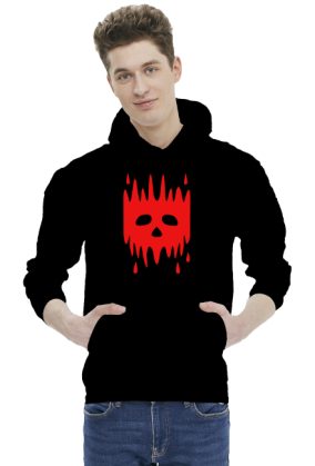 bluza czaszka czerwona