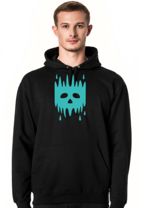 bluza czaszka turkusowa