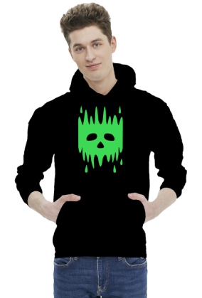 bluza czaszka zielona