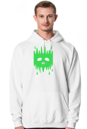 bluza czaszka zielona