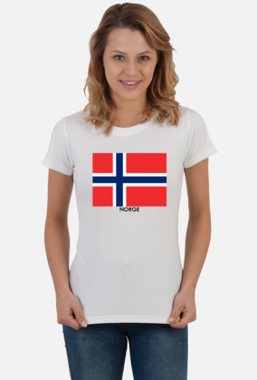 Koszulka z flagą Norwegii.
