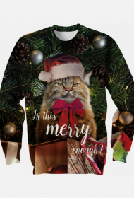 Bluza święta, kot, grumpy cat, merry