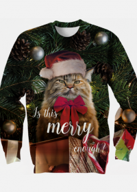 Bluza święta, kot, grumpy cat, merry