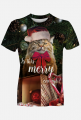Koszulka święta, kot, grumpy cat, merry