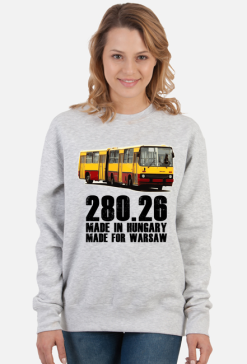 Bluza bez kaptura damska szara (melanż) 280.26