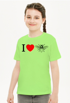 Koszulka Dziewczęca I Love
