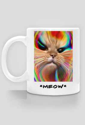 Kubek Glitch Cat