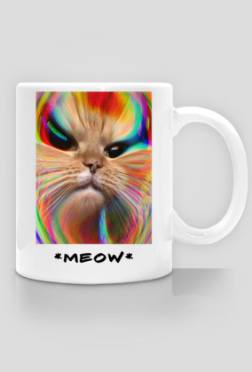 Kubek Glitch Cat